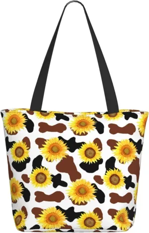 Black Geometric Tote Bag Women Reusable Shopping Bags Shoulder Bag Portable Storage HandBags