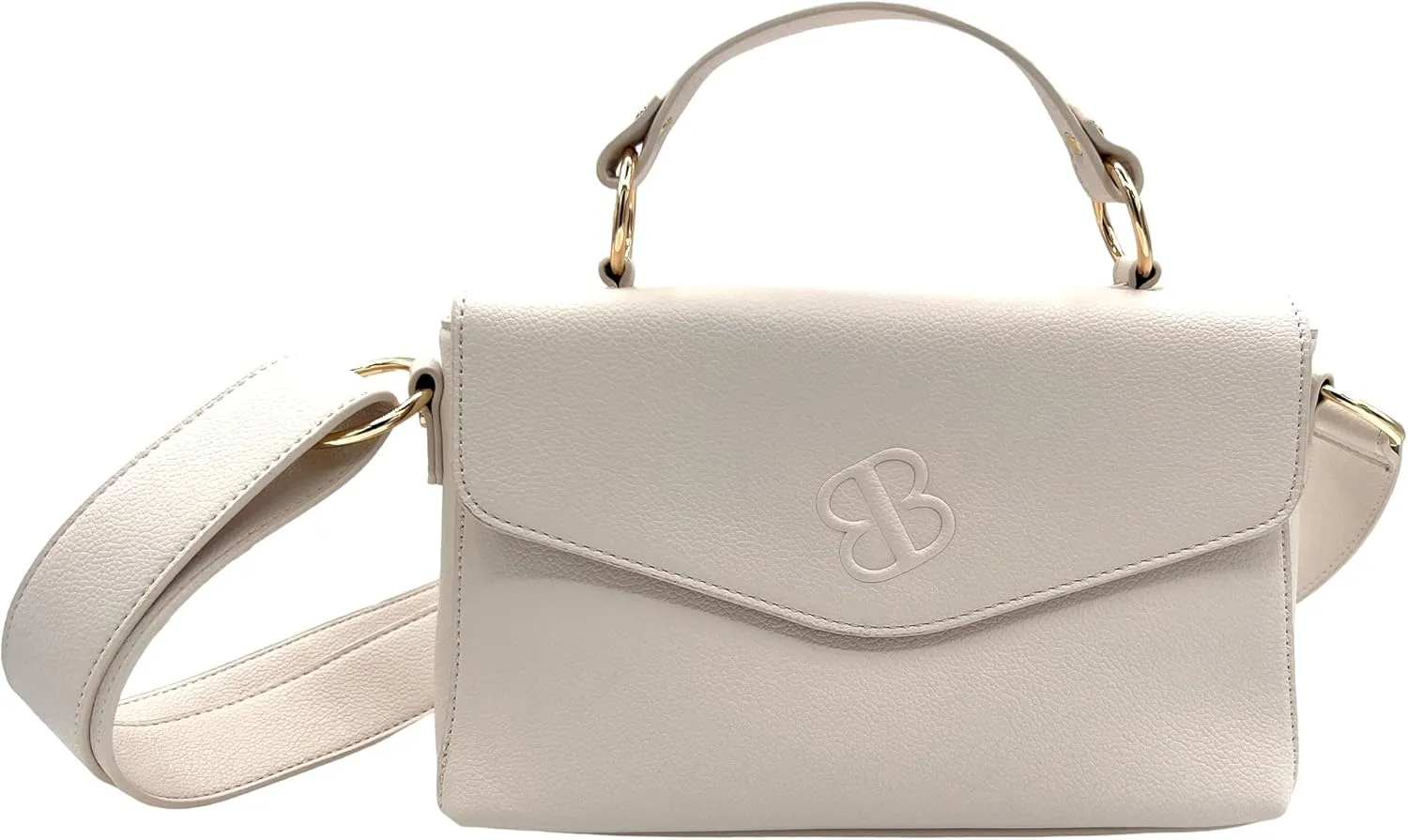 BLOC Shoulder Bag, Top Handle Purse, and Crossbody Bag for Women Designer 3 in 1 Handbag Triple Pocket with Detachable Strap