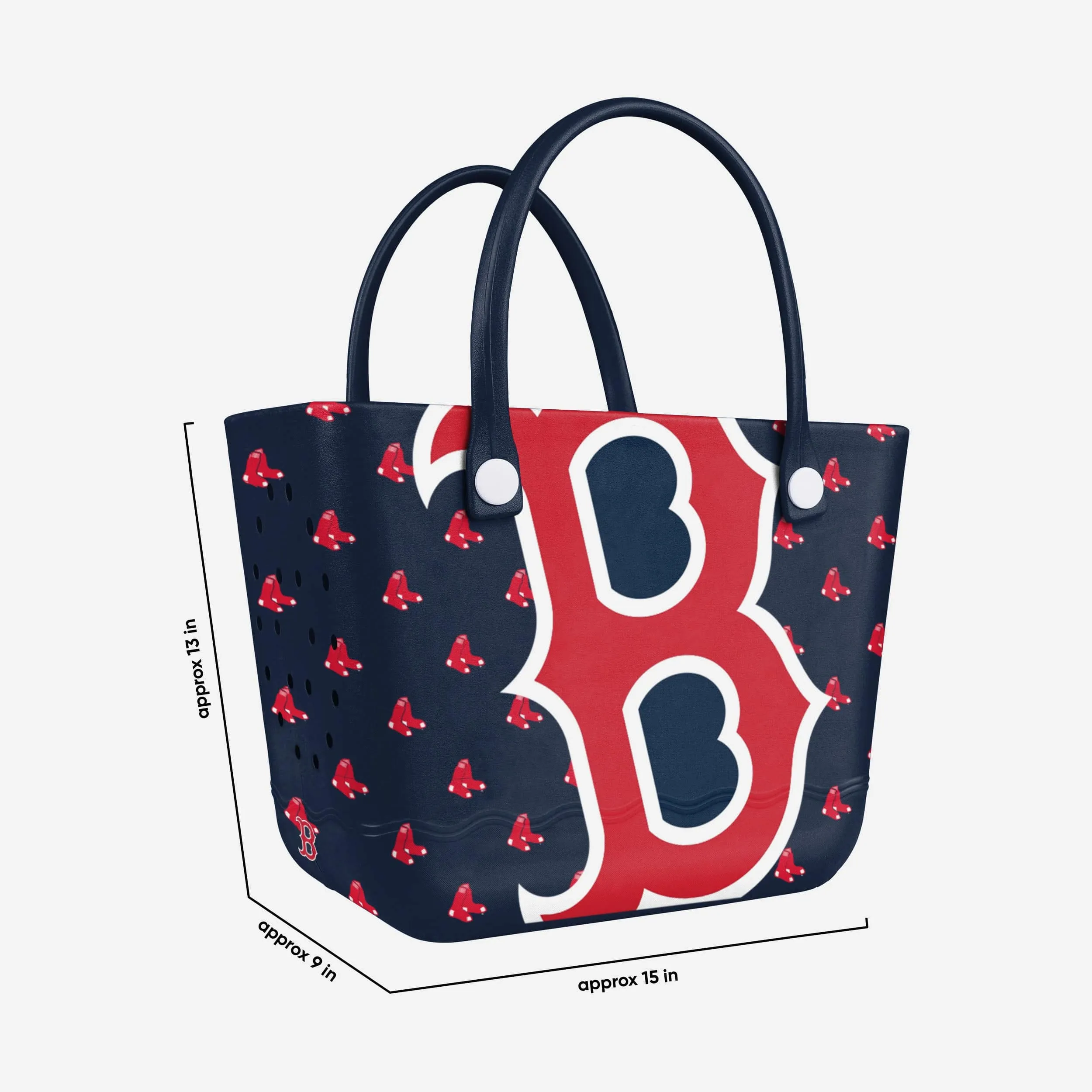 Boston Red Sox Big Logo Mini Print Tailgate Tote Bag