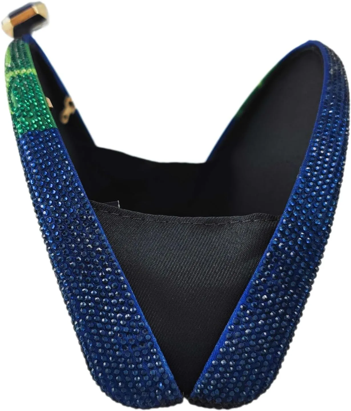 Boutique De FGG Parrot Evening Bags Women Crystal Clutch Bag Cocktail Prom Bird Party Handbags Rhinestone Clutch Purse,Mini
