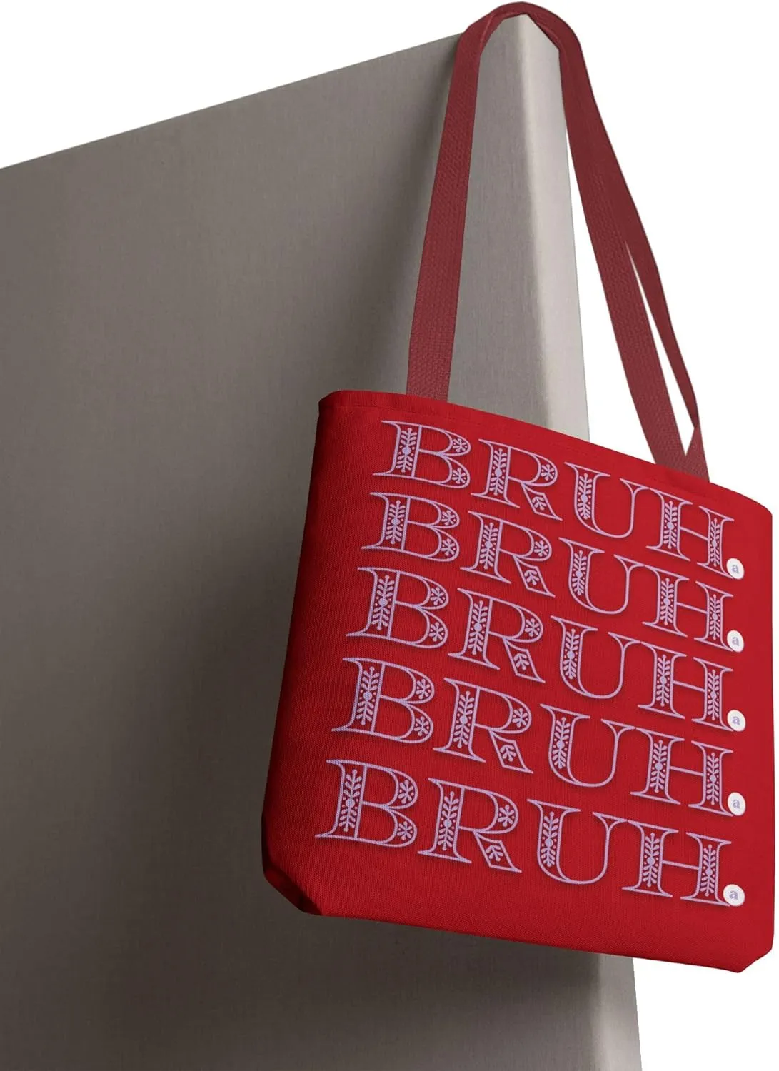 Bruh Tote Bag Chic for Everyday Carry, Eco-Friendly Shopper Bag, Unique Vocabulary Art