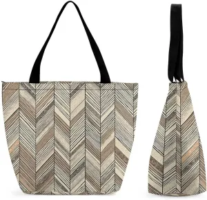 Burr Texture Style Tote Bag for Women Grocery Bags Foldable Shopping Bag Large Reusable Handbags for Work Travel
