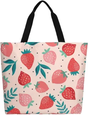 Canvas Tote Bag Large Casual Shoulder Bag for Women Handbag Reusable Beach Shopping Gym Picnic Travel Grocery Bag