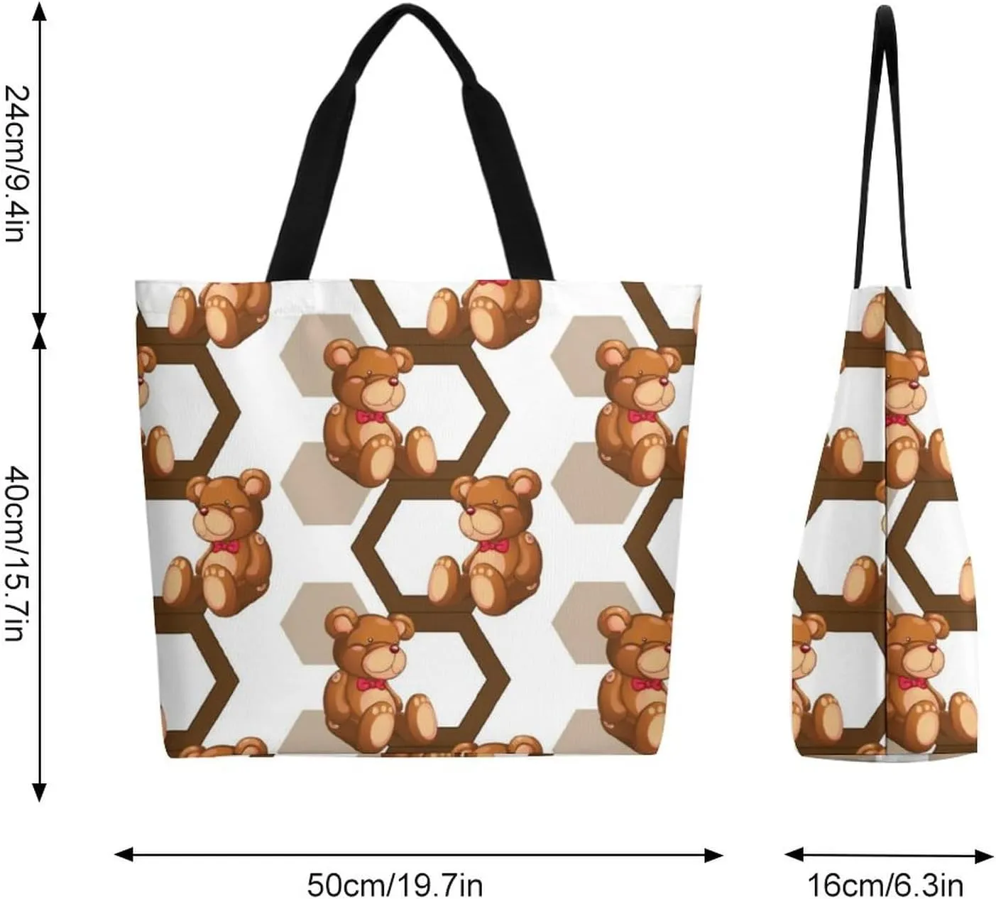 Canvas Tote Bag Large Casual Shoulder Bag for Women Handbag Reusable Beach Shopping Gym Picnic Travel Grocery Bag