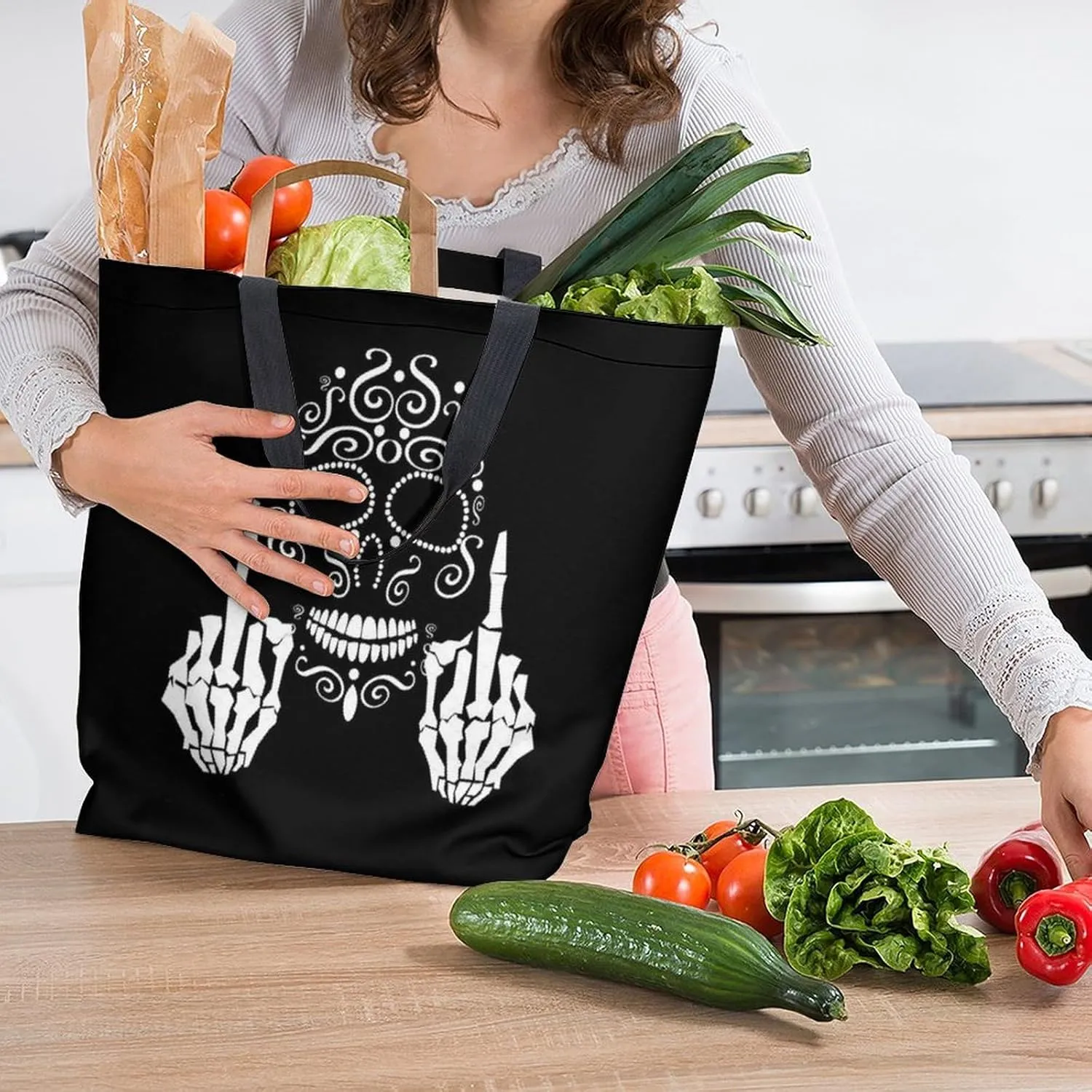 Canvas Tote Bag Large Women Casual Shoulder Bag Handbag Reusable Beach Shopping Grocery Bag For Outdoors