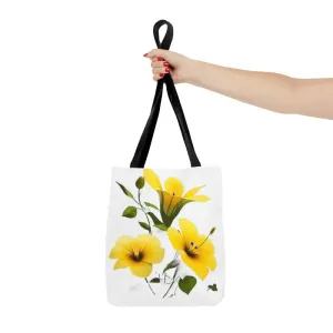 Captivating Yellow Morning Glory Tote Bag
