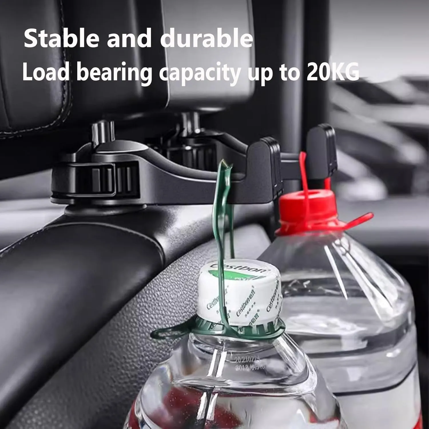 Car Seat Hooks for Dodge Caravan/Coronet/Dart/Journey/Magnum/Nitro/Polara/Viper 4 Pack with Mobile Phone Holder Car Storage Hooks Back Seat Headrest Hanger,B