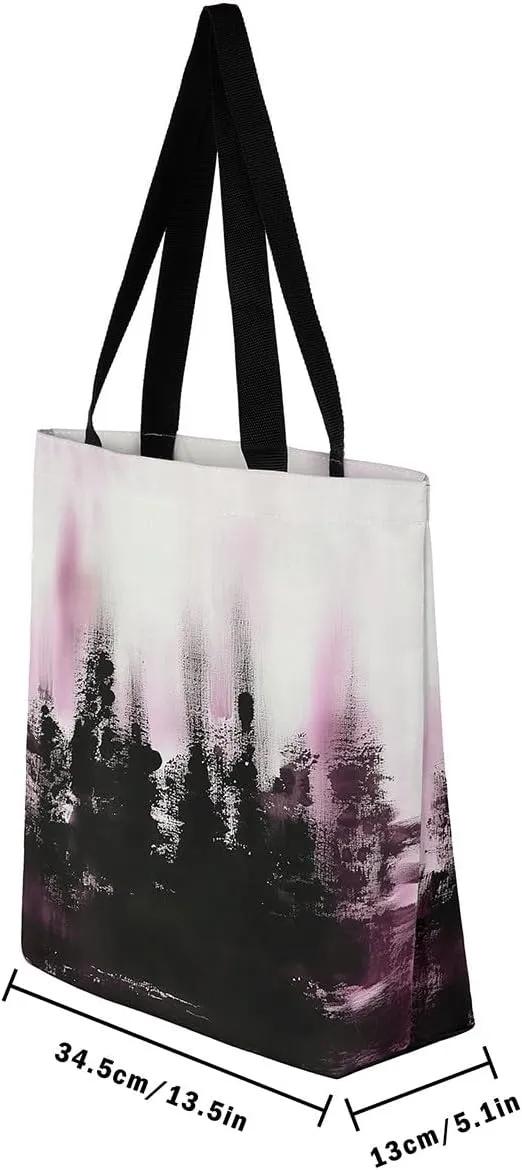 Castle Fairy Violet Canvas Tote Bag for Adults
