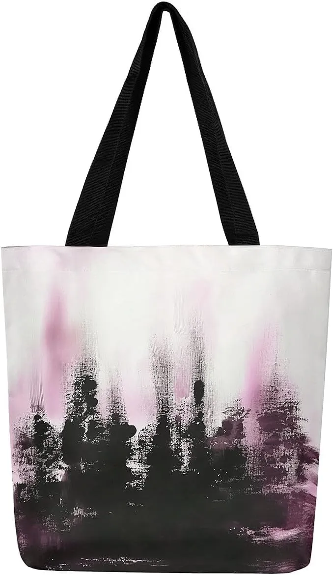 Castle Fairy Violet Canvas Tote Bag for Adults