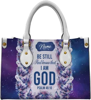 Christian Personalized Leather Handbag – Custom Name Women's Bag, Mother's Day, Birthday, Christmas Gift