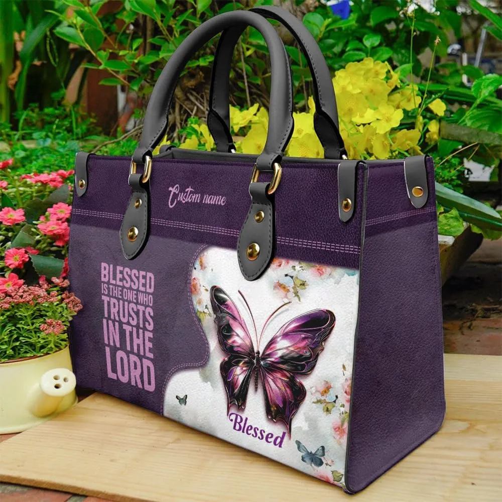 Christian Personalized Leather Handbag – Custom Name Women's Bag, Perfect for Mother's Day, Birthday, Christmas Gift