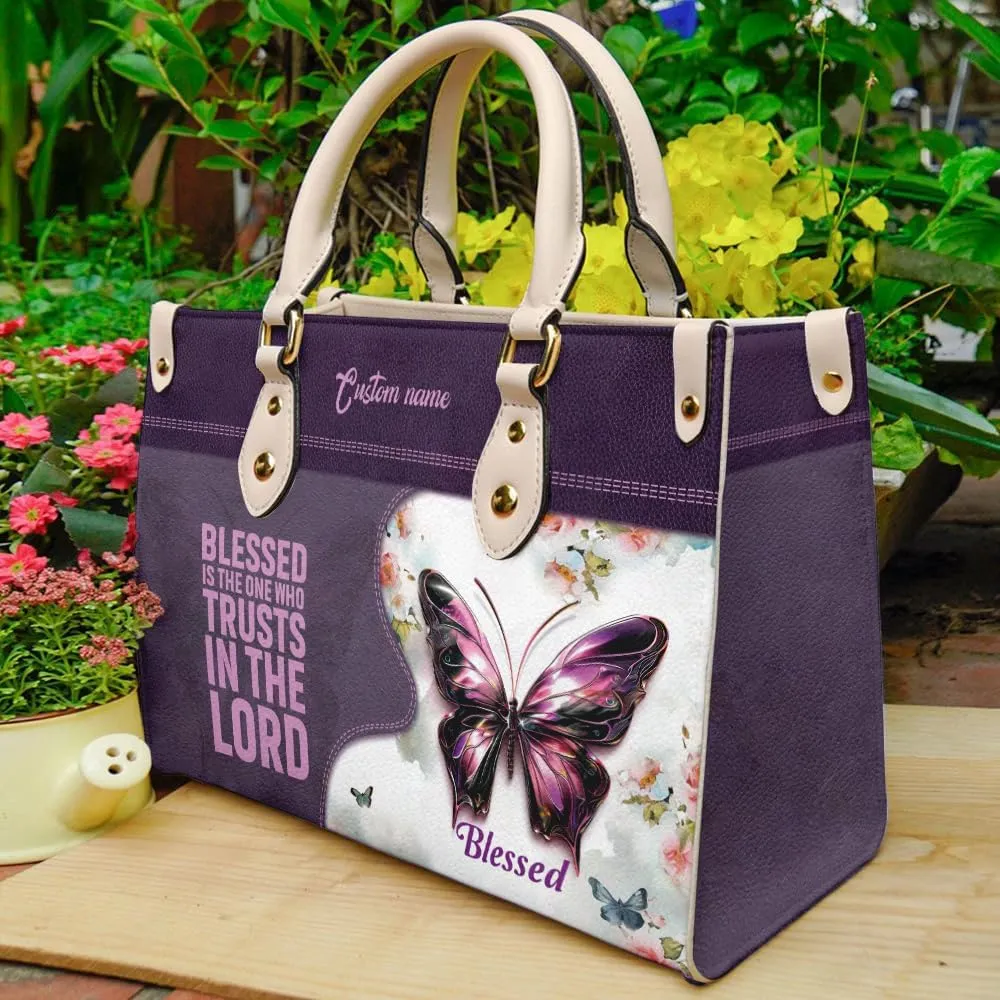 Christian Personalized Leather Handbag – Custom Name Women's Bag, Perfect for Mother's Day, Birthday, Christmas Gift