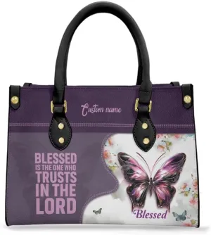 Christian Personalized Leather Handbag – Custom Name Women's Bag, Perfect for Mother's Day, Birthday, Christmas Gift