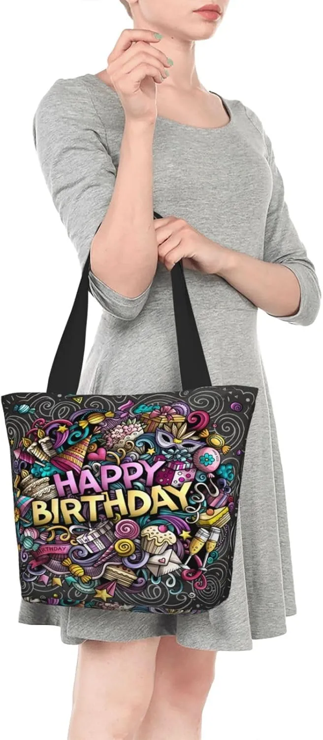 Christmas Golden Snowflakes Stars Tote Bag Women Reusable Shopping Bags Shoulder Bag Portable Storage HandBags