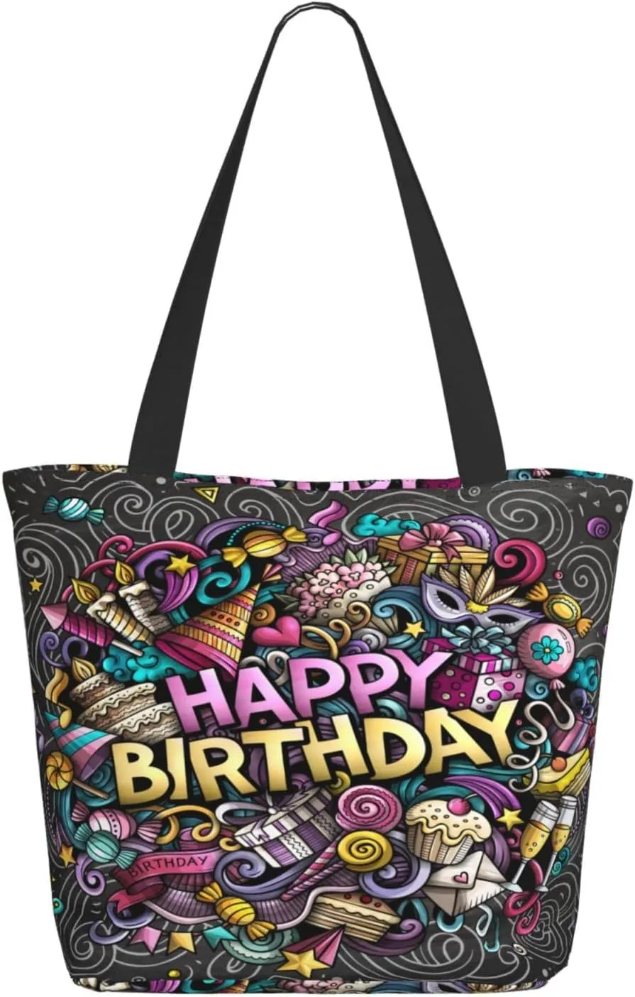 Christmas Golden Snowflakes Stars Tote Bag Women Reusable Shopping Bags Shoulder Bag Portable Storage HandBags