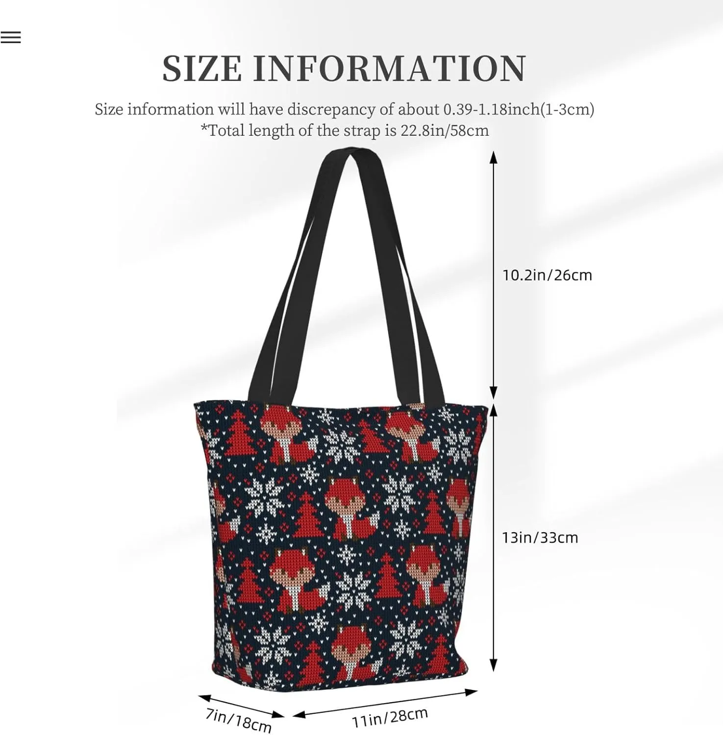 Christmas Snowflakes Blue Tote Bag Women Reusable Shopping Bags Shoulder Bag Portable Storage HandBags