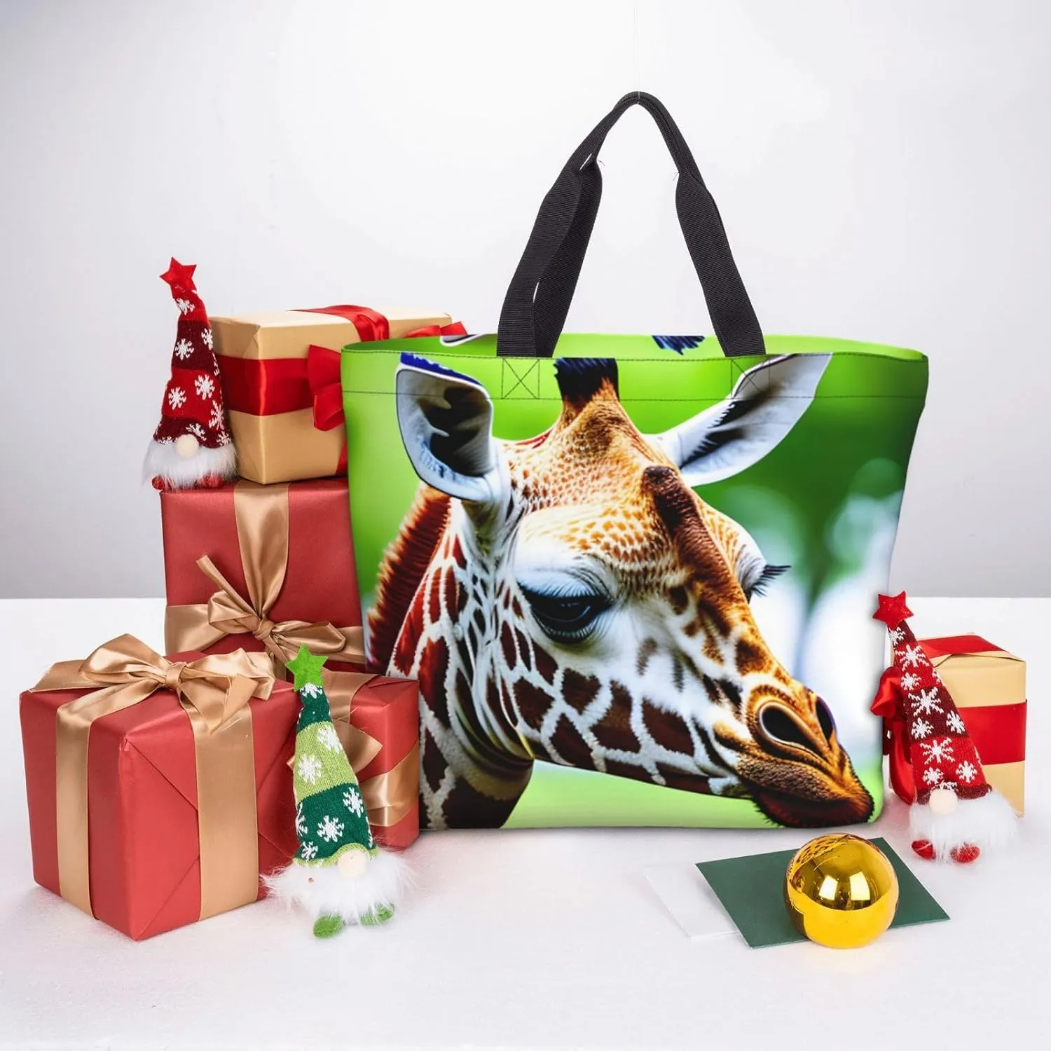Christmas Snowman 4 Print Tote Bag Casual Shoulder Bag Handbag Reusable Shopping Travel Bag Gifts For Women