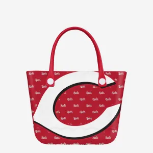 Cincinnati Reds Big Logo Mini Print Tailgate Tote Bag