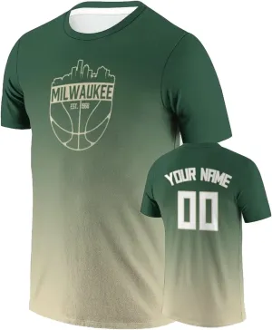 City Custom T-Shirt Team Basketball Shirt Sports Personalized Design Any Name Number Great Gifts for Basketball Fans