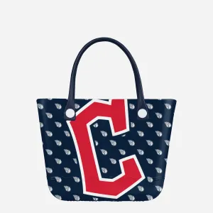 Cleveland Guardians Big Logo Mini Print Tailgate Tote Bag