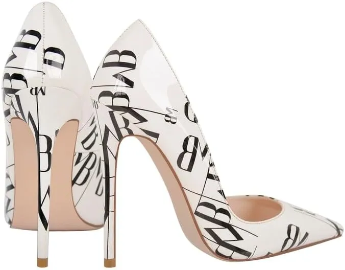 Closed Toe Heels for Women Pointed Toe Stiletto Heels Pumps Wedding Bridal Party Dress Shoes