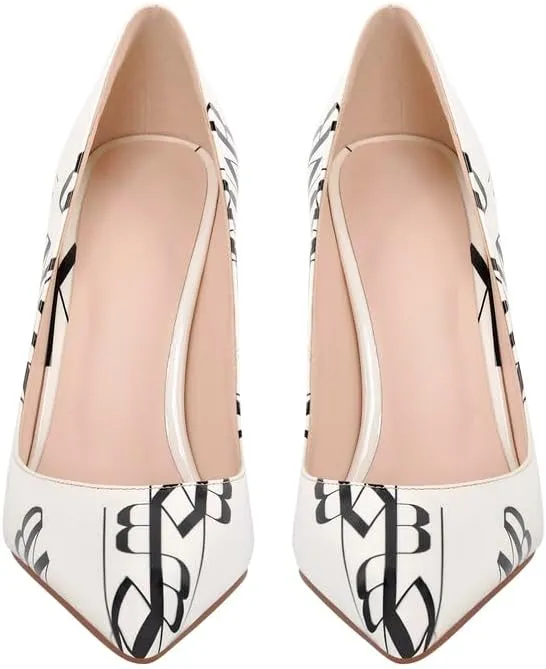 Closed Toe Heels for Women Pointed Toe Stiletto Heels Pumps Wedding Bridal Party Dress Shoes