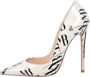 Closed Toe Heels for Women Pointed Toe Stiletto Heels Pumps Wedding Bridal Party Dress Shoes