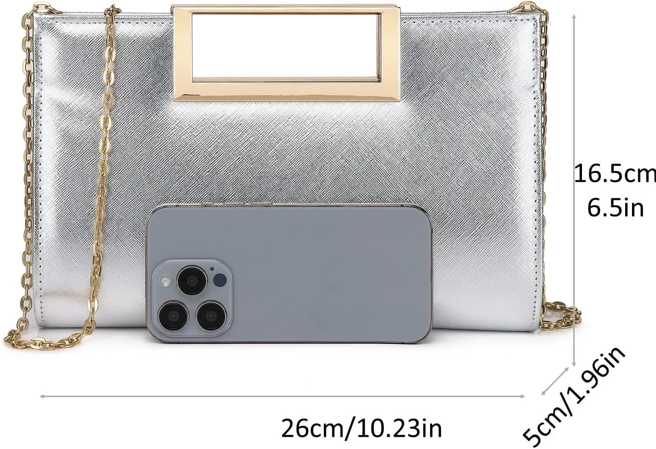 Clutch Purse for Women Fashion PU Leather Evening Bag Elegant Purse for Wedding Party Formal Daily Cocktail