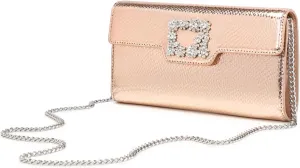 Clutch Purses for Women Dressy, Formal Evening Prom Bags Rhinestone Pu Leather Handbags for Wedding Party Cocktail
