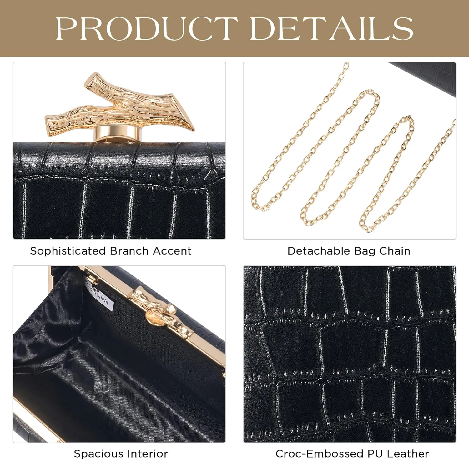 Clutch Purses for Women Evening/Wedding Chic Woven Bag Formal PU Leather Purse Designer Handbags for Women