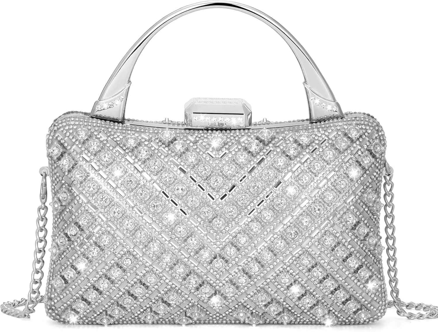 Clutch Purses for Women, Formal Evening Bag, Sparkly Rhinestone Purse for Party, Prom, Wedding