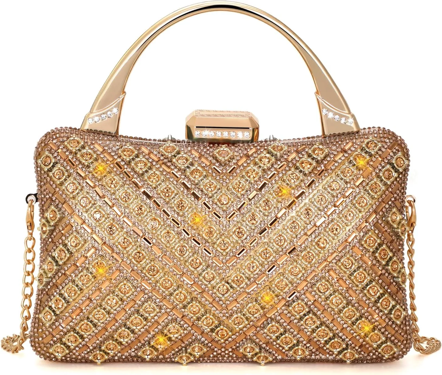 Clutch Purses for Women, Formal Evening Bag, Sparkly Rhinestone Purse for Party, Prom, Wedding