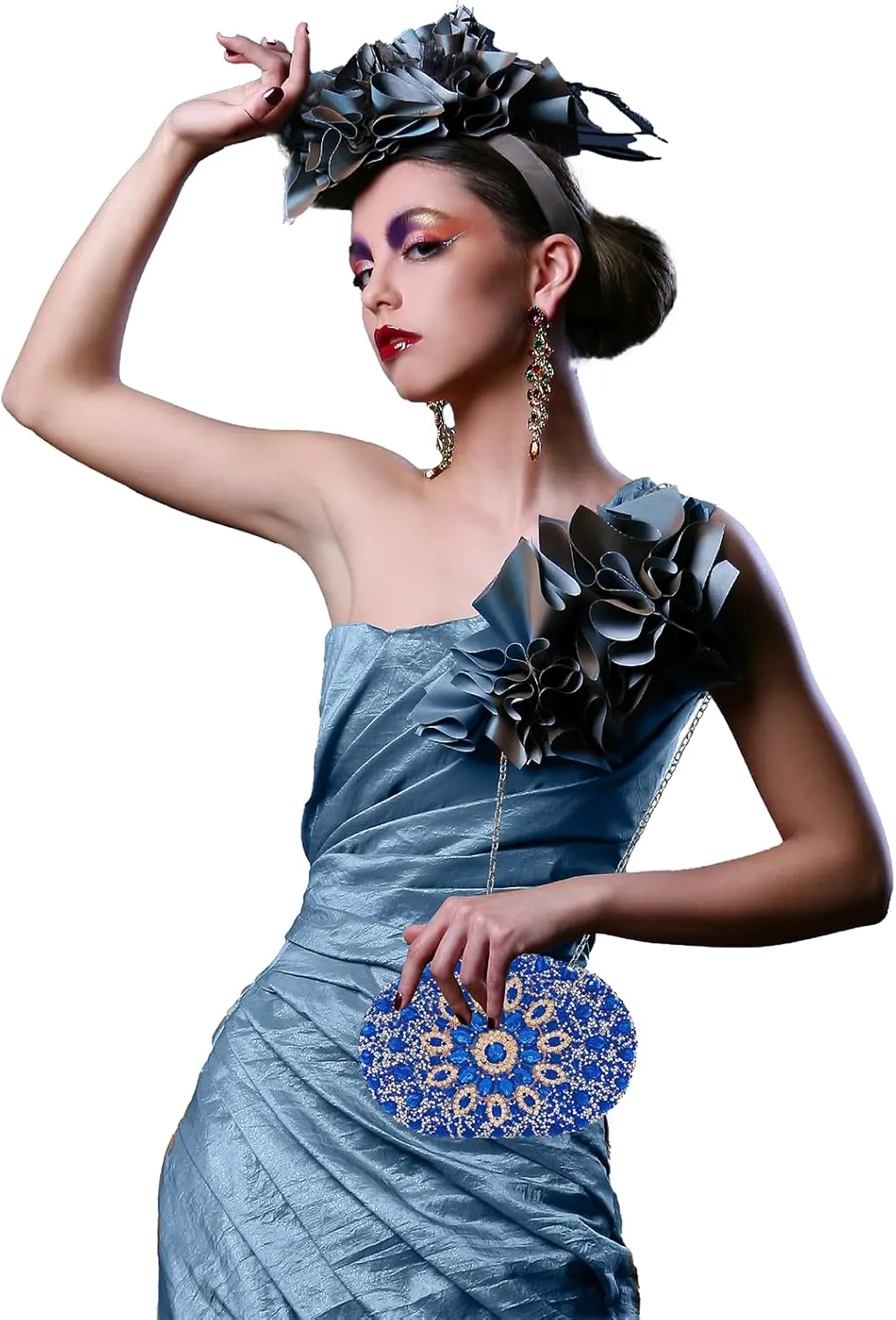 Clutch Purses For Women Rhinestone Evening Purse Sparkling Handbags Crystal Clutch For Wedding Party