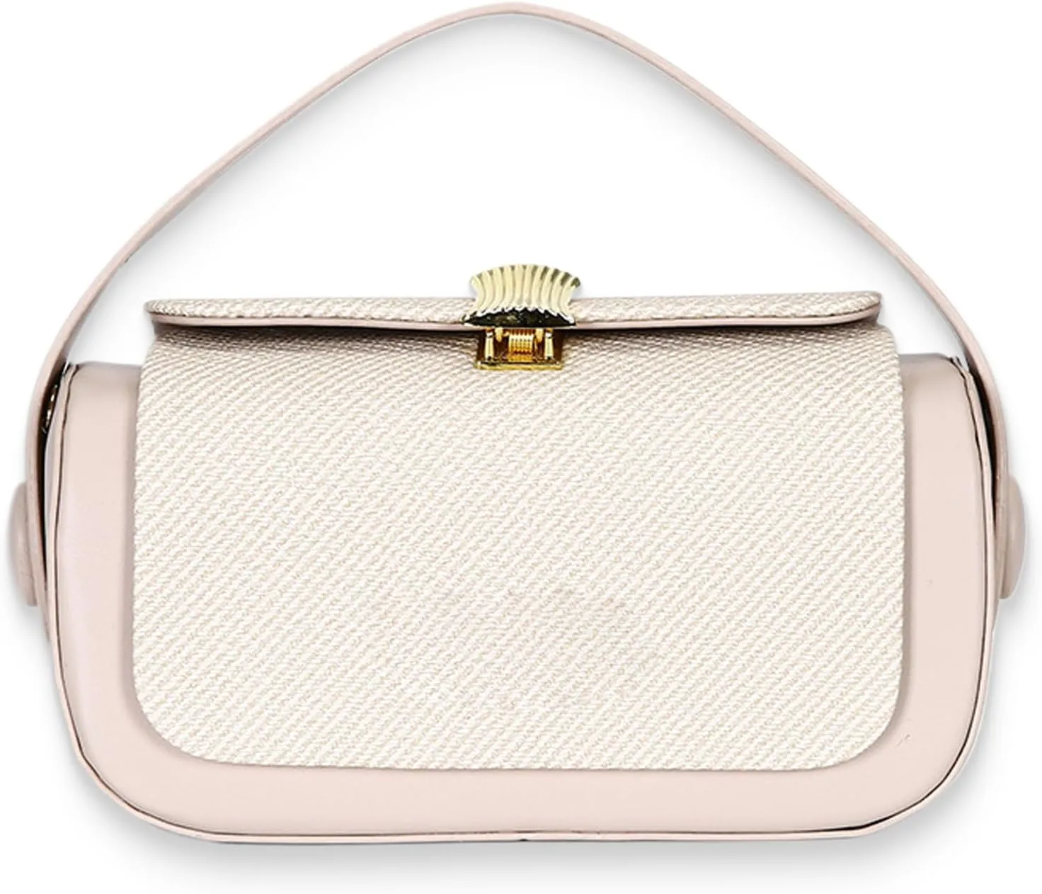 Colorful Fabric Flap Crossbody Bag, Elegant Leather Top Handle Purses, Mini Fashion Shoulder Travel Purse