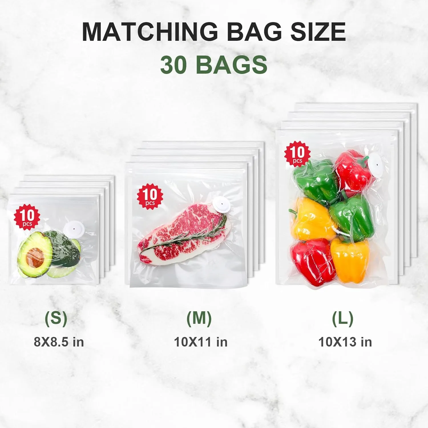Compact Vacuum Sealer for Food, Handheld Vacuum Sealer, Portable Sealer Machine with 30 Reusable Bags for Sous Vide and Food Storage (Sealer   30 Bags)