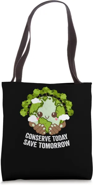 Conserve Today Save Tomorrow Ecology Sustainable Ecosystem Tote Bag