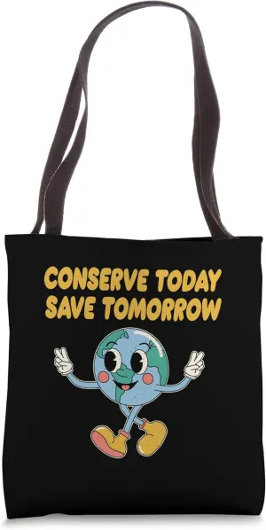 Conserve Today Save Tomorrow Ecology Sustainable Ecosystem Tote Bag