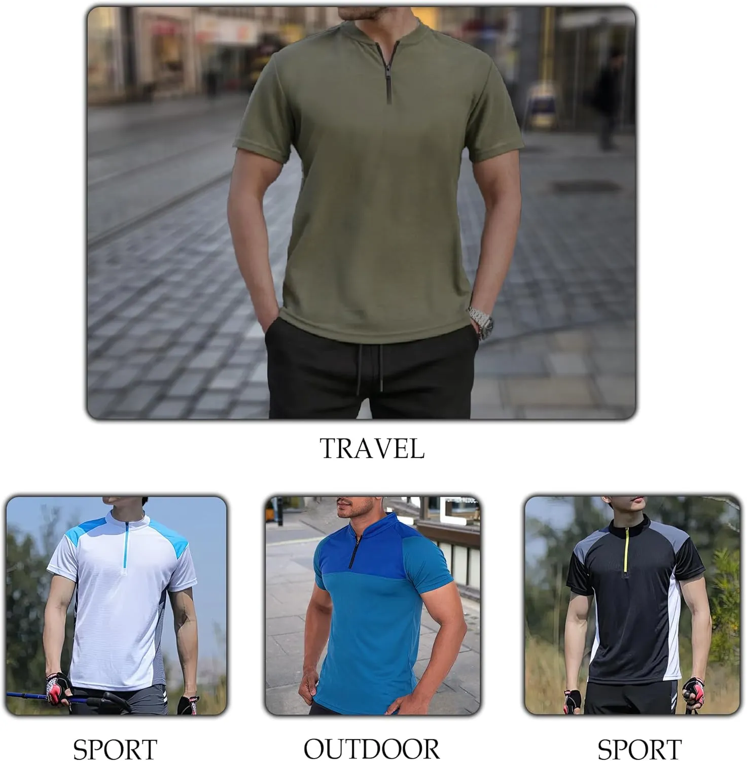 Cool Axe Throwing Theme Zip Jerseys with USA Flag Custom Zipper Tshirt with Stand Collar for Camoufalge Lover