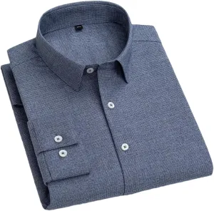 Cotton Striped Full Shirts for Men Slim Fit Casual Shirt Long-Sleeve Plaid Casual Shirts Soft Designer