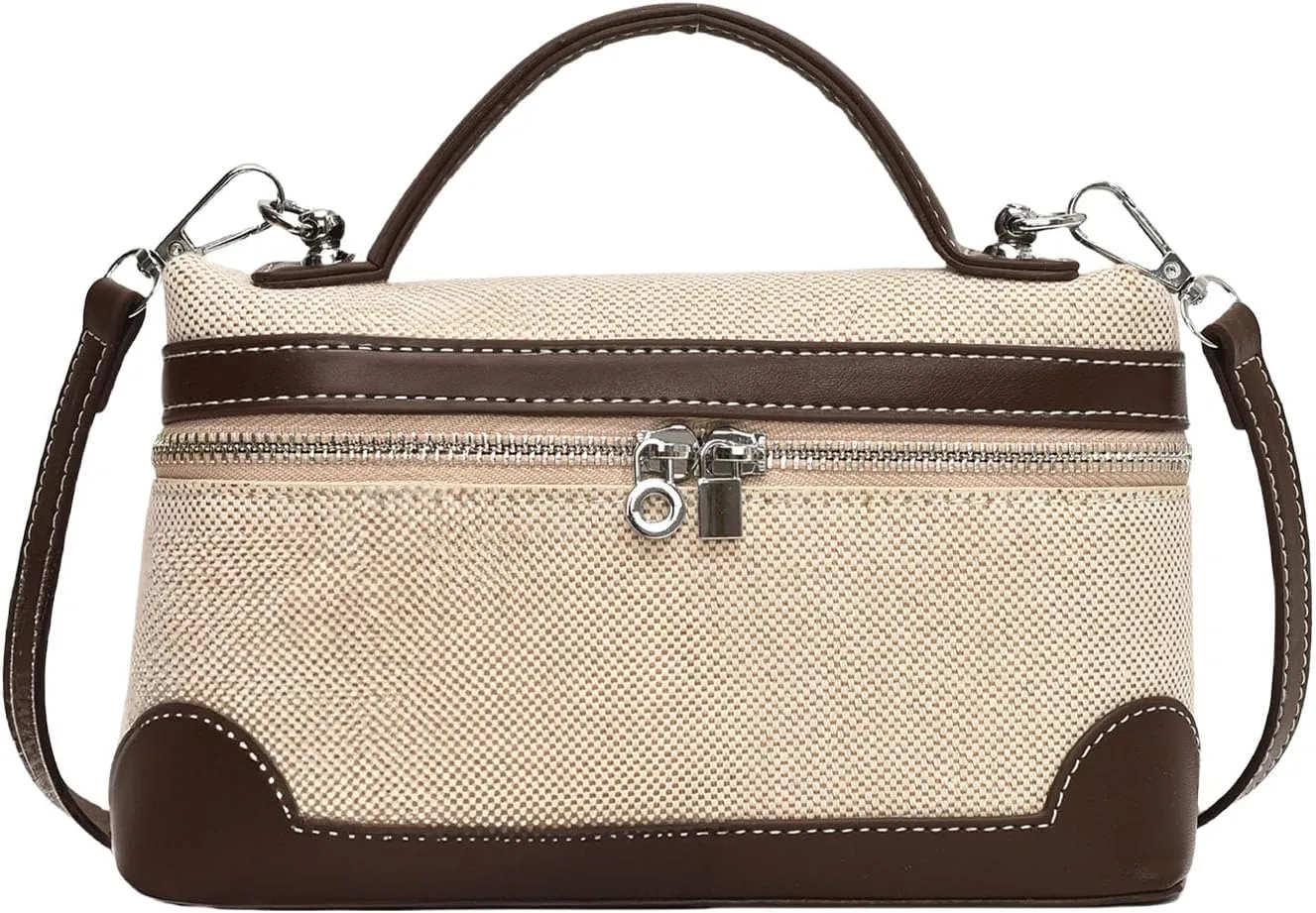 Crossbody Bag for Women Pouch Top-Handle Leather Bag Designer Shoulder Handbag Quiet Luxury Trendy Purse