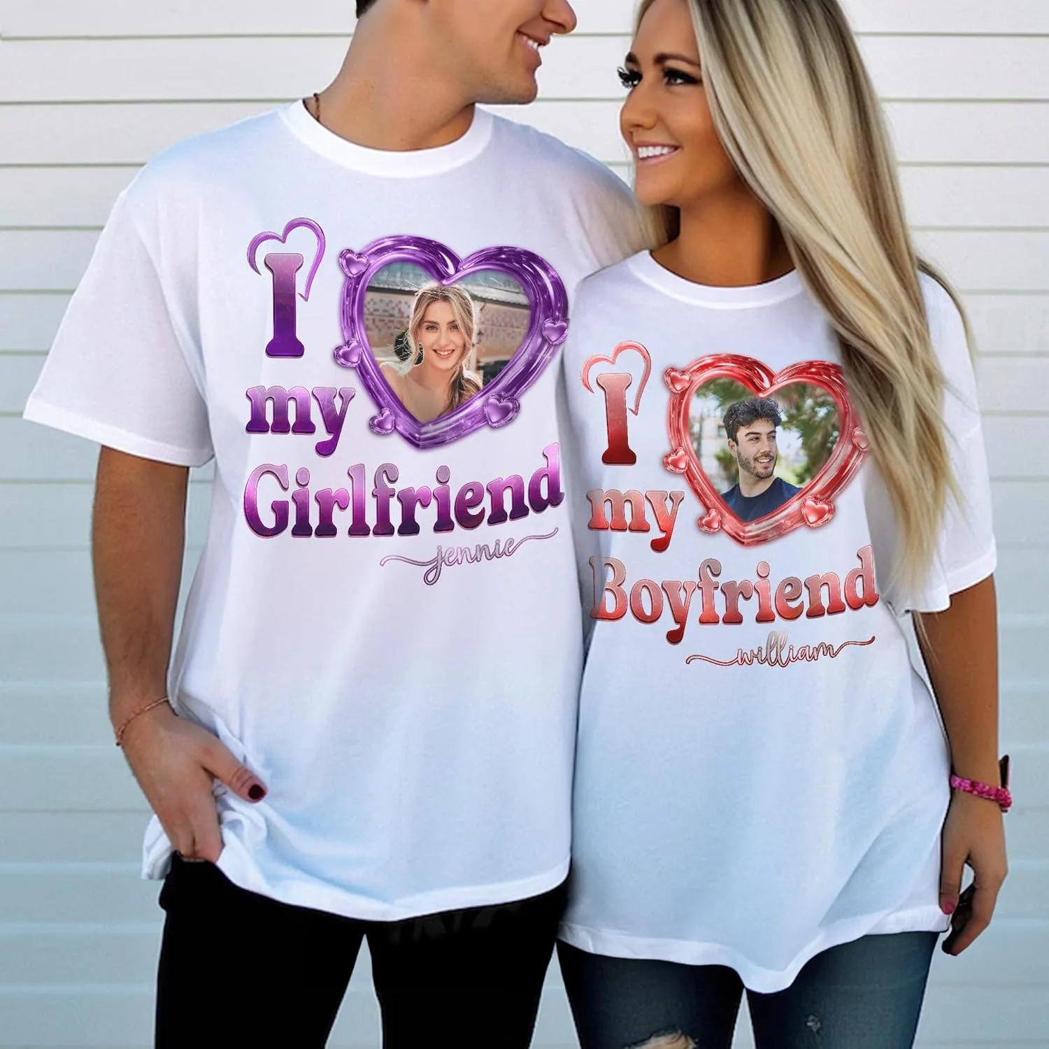 Custom Bootleg Rap Tee Shirt for Women & Men - Custom Face & Photo Picture Shirt Gift Idea for Couples, Family & Friends