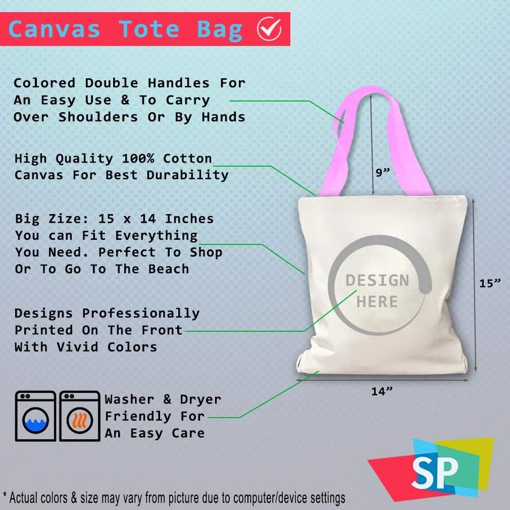 Custom Canvas Tote Shopping Bag Gigi's Rules Grandma Family & Friends Reusable Beach for Women