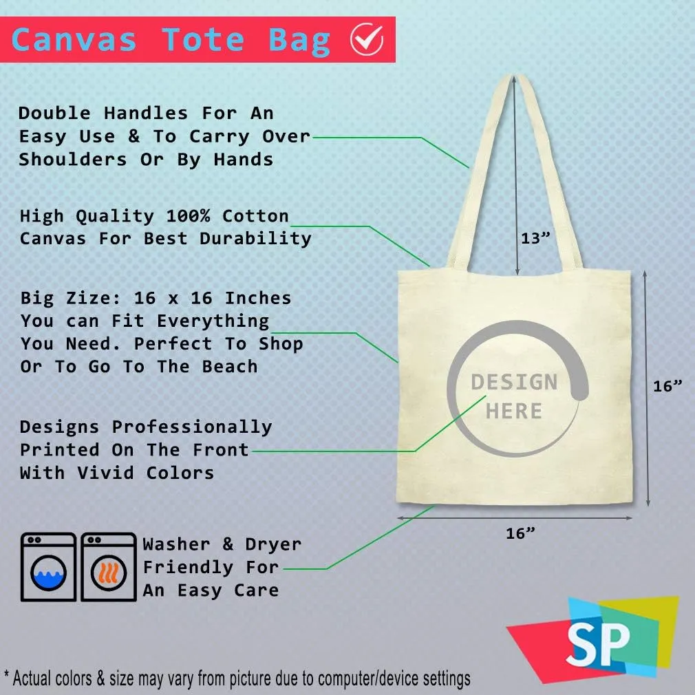 Custom Canvas Tote Shopping Bag Scatter Kindness B Inspiration & Motivation Reusable Beach for Women