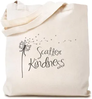 Custom Canvas Tote Shopping Bag Scatter Kindness B Inspiration & Motivation Reusable Beach for Women