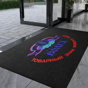 Custom Commercial Grade Area Rug with Any Size Color Logo Shape Floor Entryway Door Mat Welcome Carpet for Home Indoor Outdoor Washable Ruggable Non Slip Durable 1.9' x 1.3'