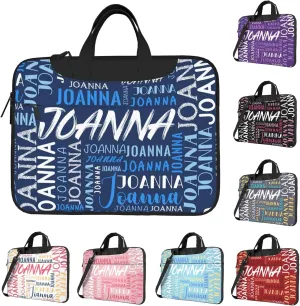 Custom Laptop Bag with Name, Personalized Shoulder Bag for Laptop, Customized Portable Computer Bag Gifts for Business Office
