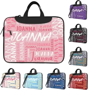 Custom Laptop Bag with Name, Personalized Shoulder Bag for Laptop, Customized Portable Computer Bag Gifts for Business Office