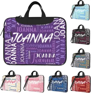 Custom Laptop Bag with Name, Personalized Shoulder Bag for Laptop, Customized Portable Computer Bag Gifts for Business Office