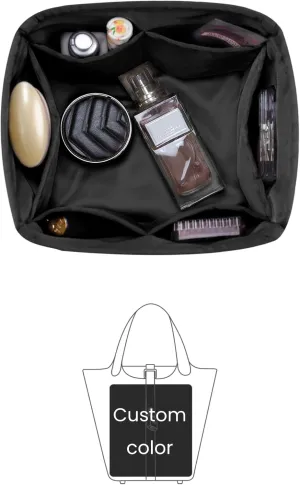 Custom Picotin Bag Insert, Silky Organizer Compatible with Hermes Picotin Bags, Lightweight Handbag Shaper for Daily Use (Custom Color)
