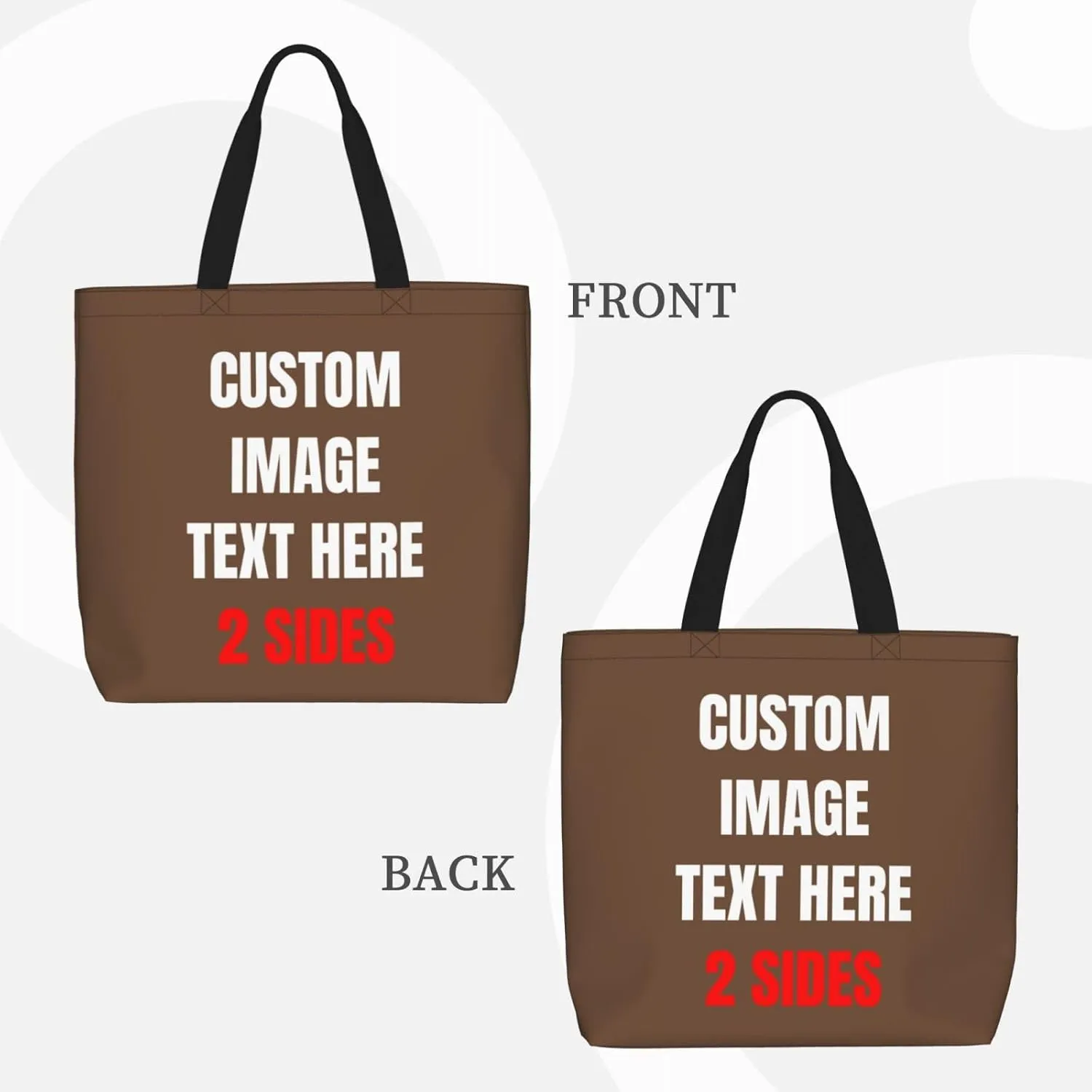 Custom Tote Bags Custom Bag With Logo Personalized Bags Shopping Bags Reusable Grocery Bags Bulk For Women Teachers Gifts
